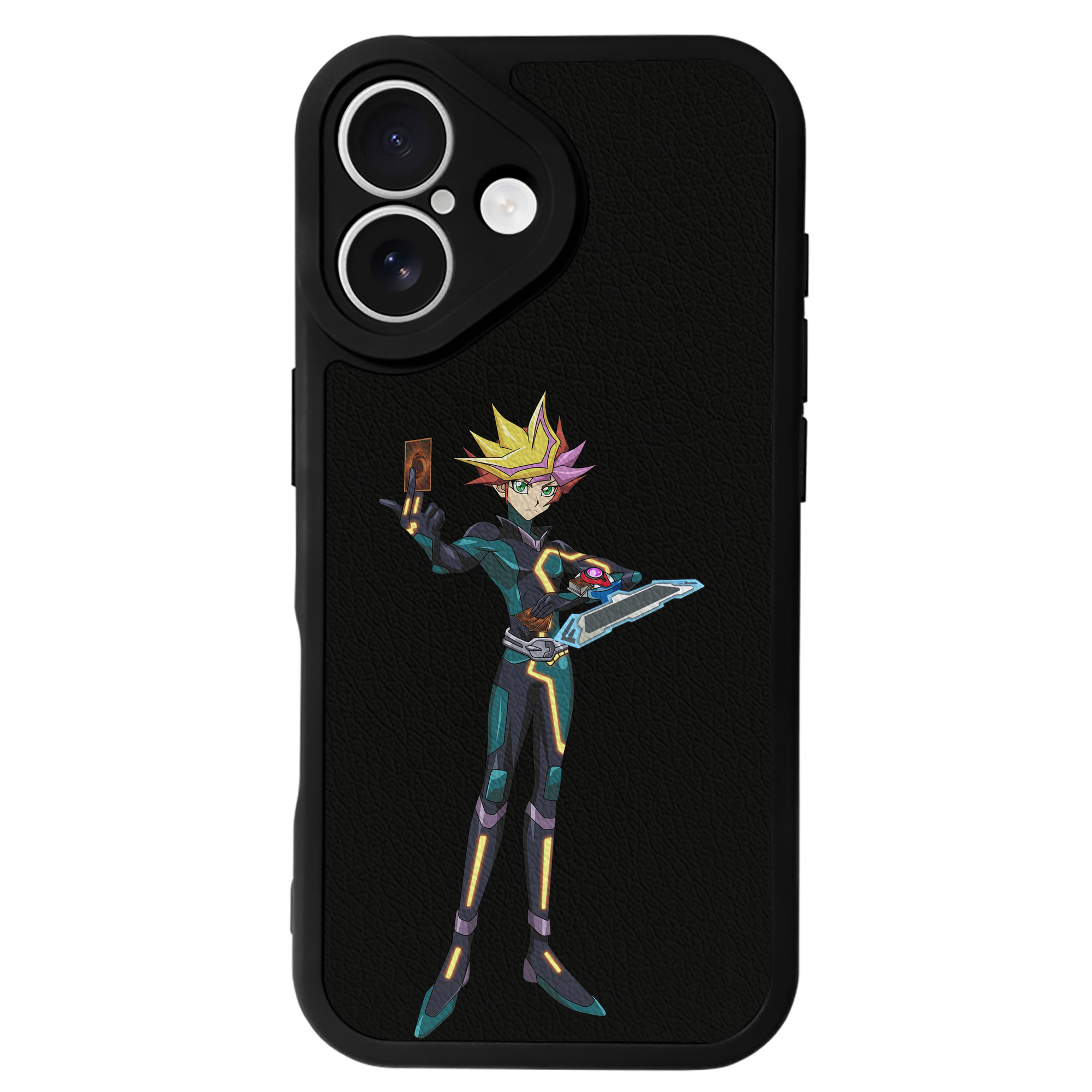 遊☆戯☆王 Yu-Gi-Oh! 【iPhone 16シリーズ対応】シリコンスマホケース（レザー調） 材質：シリコン